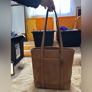 Coach Brown Leather Tote Bag